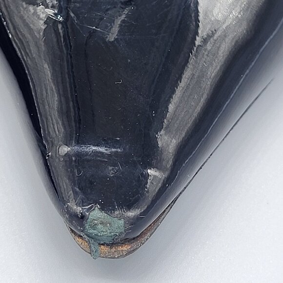 Jimmy Choo Black Patent Leather Pointed Toe Pumps - Picture 6 of 16